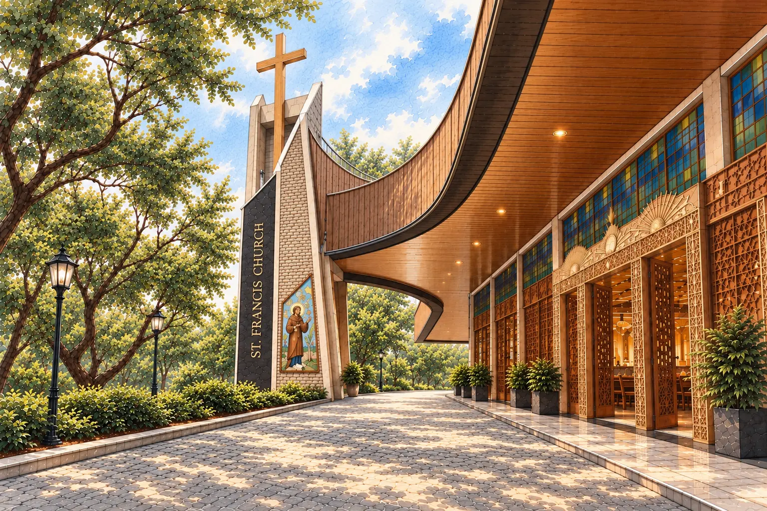 St. Francis Church custom artwork